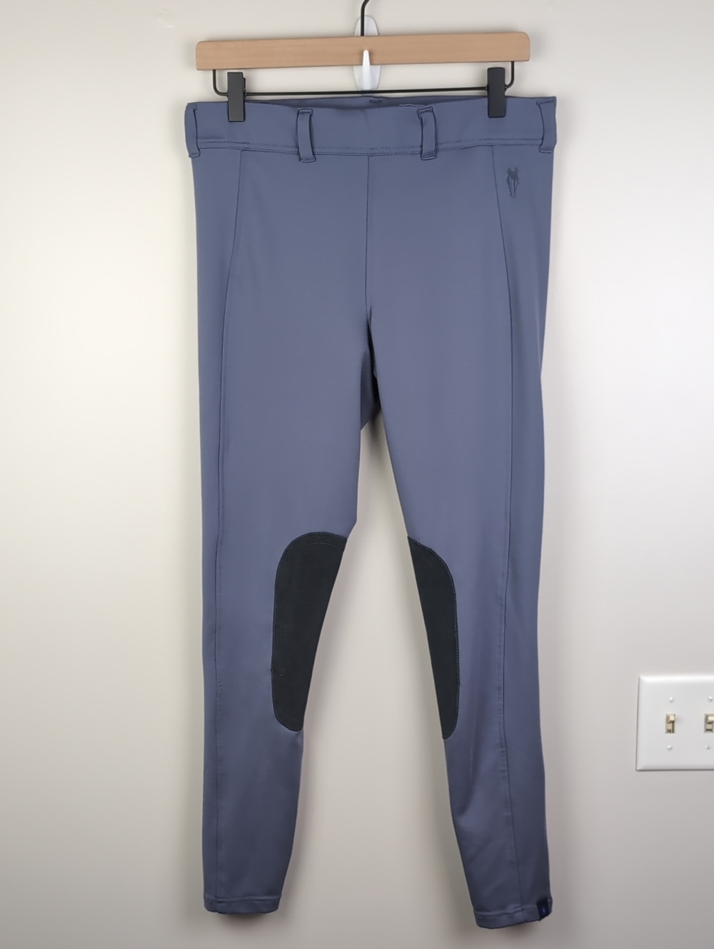IRIDEON | Blue/Gray Equestrian Breeches/Riding Tights | XL